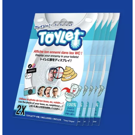 Pack de 2 Toylet™ : affiche une photo dans tes WC !
